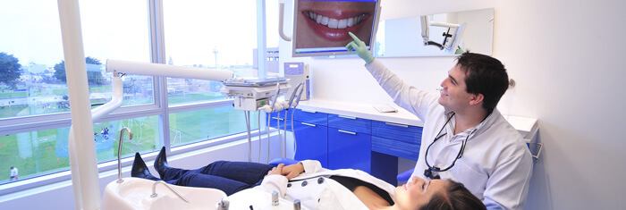 Dental procedure underway